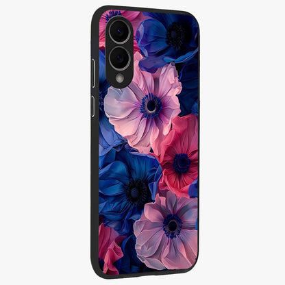 Flower Paper Art Pattern Glass Case upright view showcasing decorative paper floral artwork with creative craft style.
