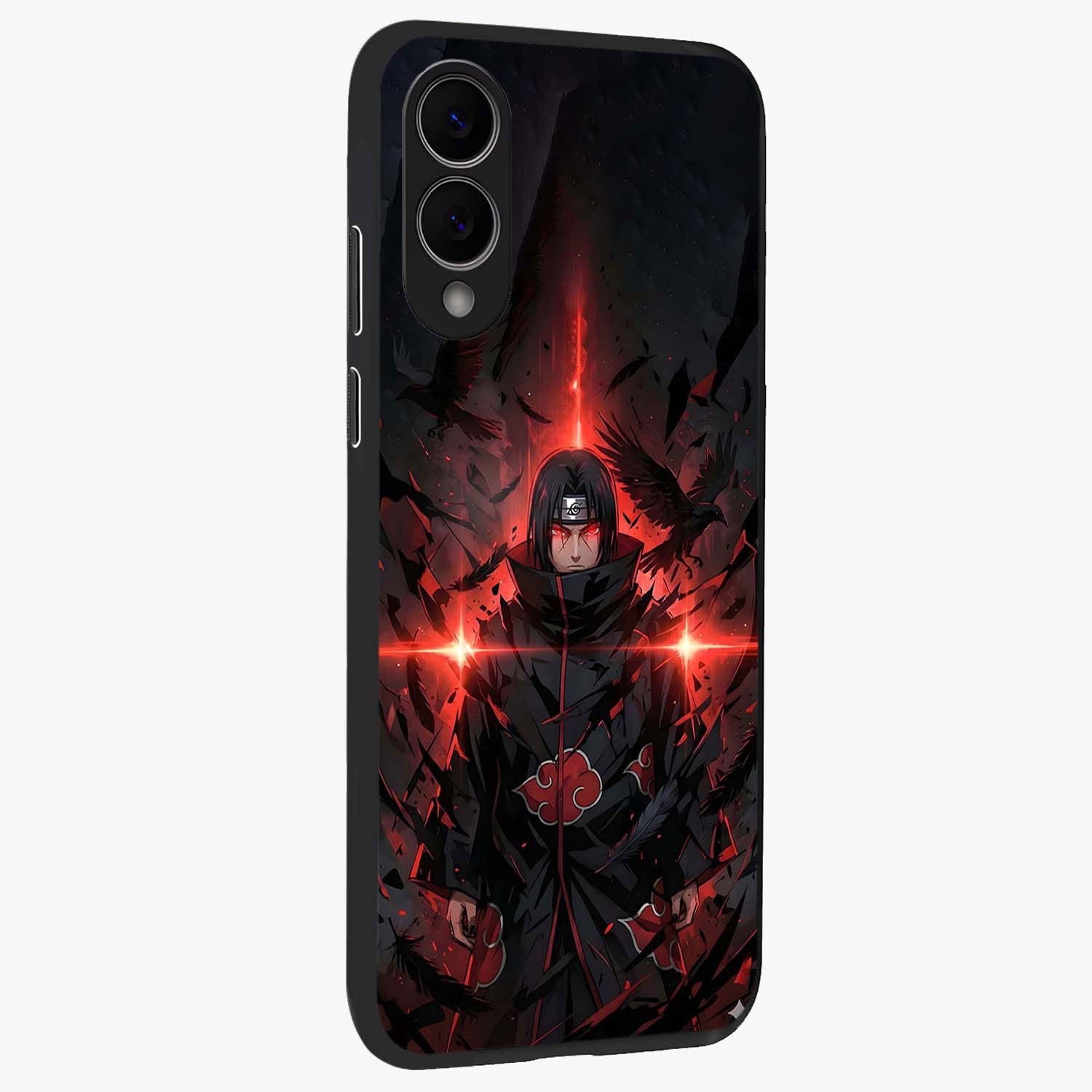 Focus Mode On Glass Case upright view showcasing strong typography statement with sleek motivational theme.