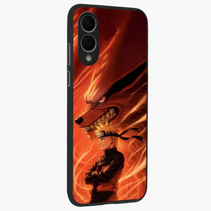 Nine Tails Legacy Glass Case upright view showcasing dramatic nine-tails artwork with intense anime themed design.