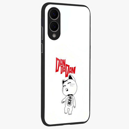 Playful Spirit Charm Glass Case upright view showcasing vibrant charm artwork with fun artistic theme.