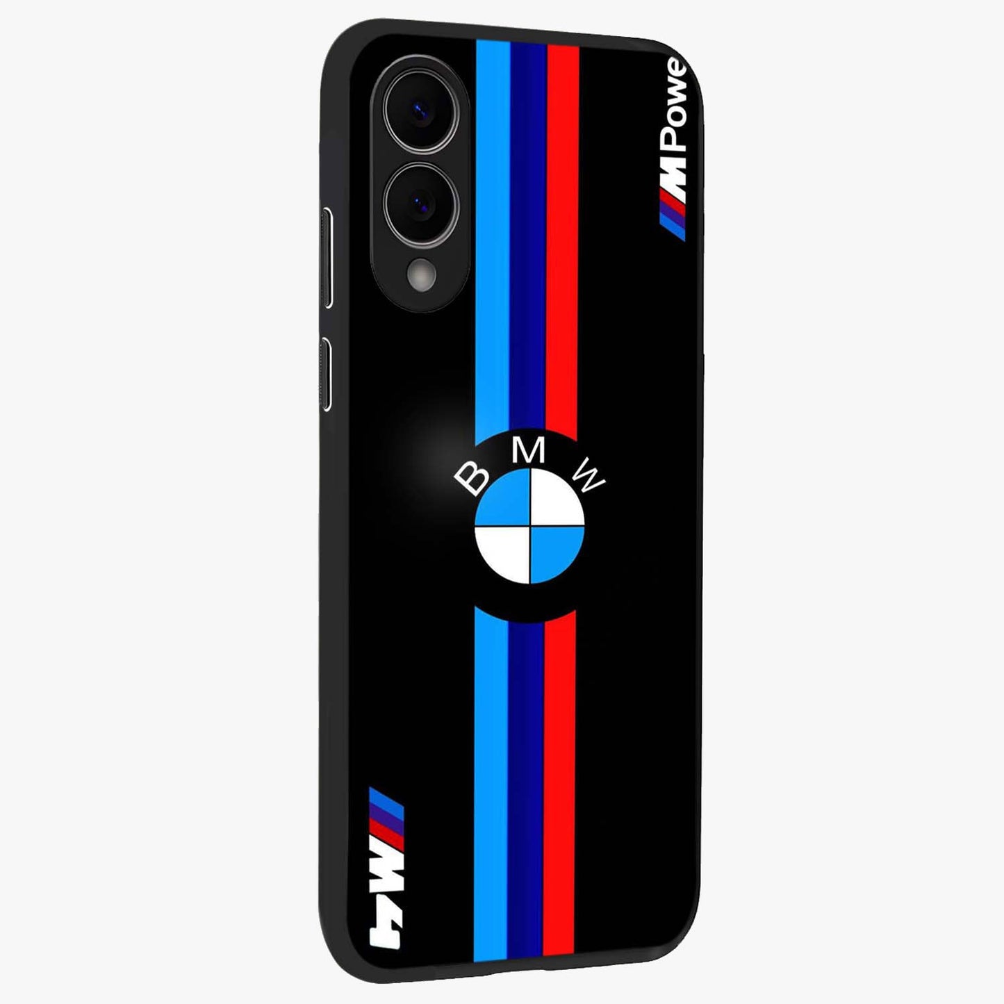 Turbo BMW Beast Glass Case upright view showcasing powerful car artwork with modern motorsport theme.
