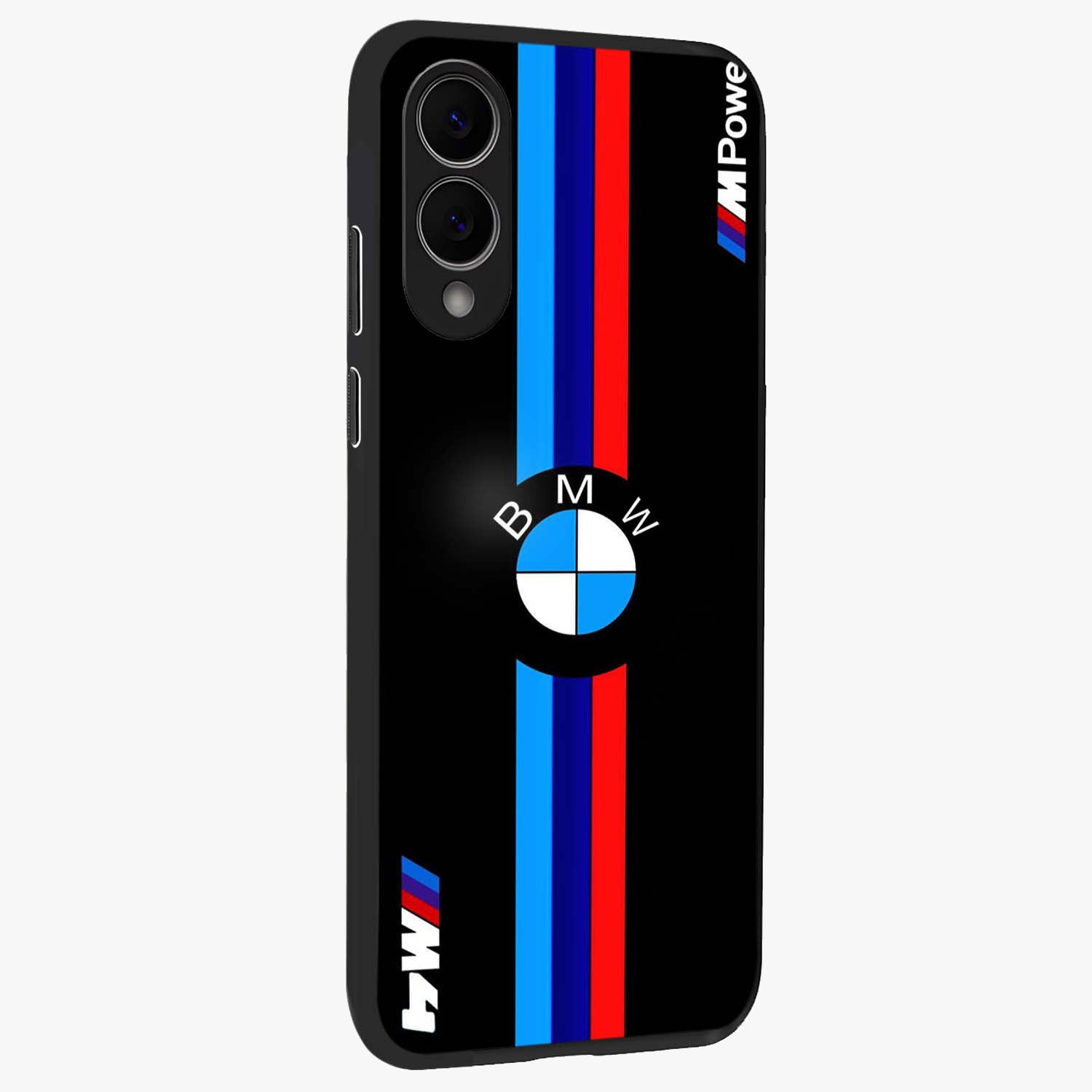 Turbo BMW Beast Glass Case upright view showcasing powerful car artwork with modern motorsport theme.