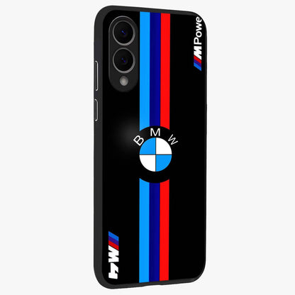 Turbo BMW Beast Glass Case upright view showcasing powerful car artwork with modern motorsport theme.