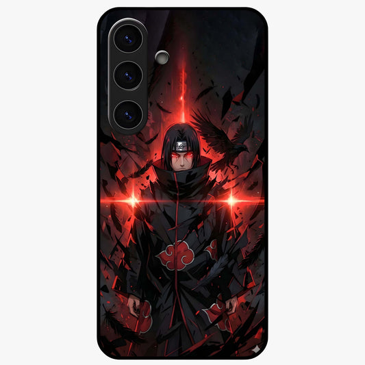 Focus Mode On Glass Case showing flat back view with bold motivational typography design and glossy glass finish.