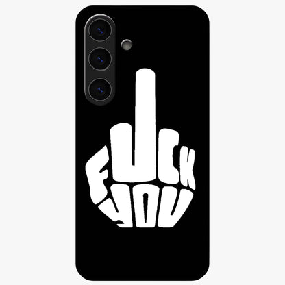 Rebel Mode On Glass Case showing flat back view with bold rebellious typography artwork and glossy glass finish.
