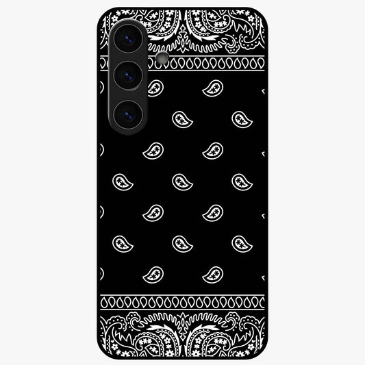 Retro Rebel Threads Glass Case showing flat back view with vintage street style artwork and glossy glass finish.