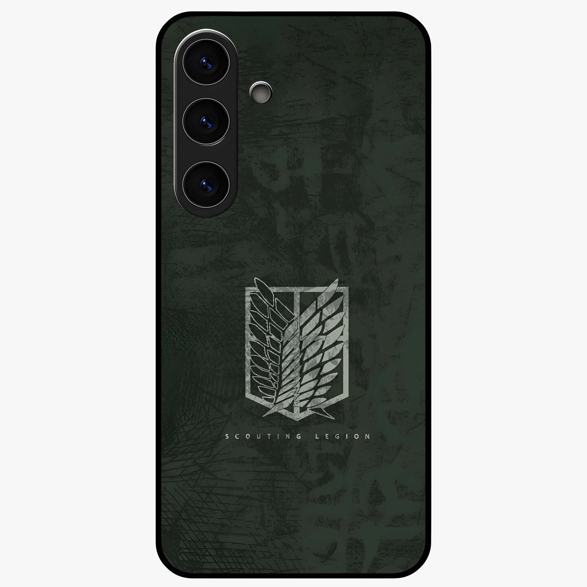 Wings Of Freedom Glass Case showing flat back view with symbolic wings artwork and glossy glass finish.