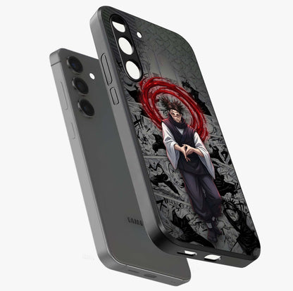 Cursed Ritual Ascension Glass Case displayed in angled mockup highlighting mystical ritual illustration with supernatural aesthetic.
