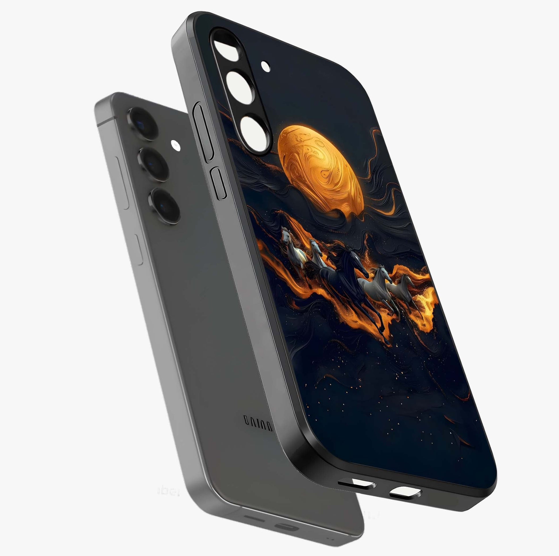 Golden Royal Heritage Glass Case displayed in angled mockup highlighting luxurious heritage design with golden aesthetic style.