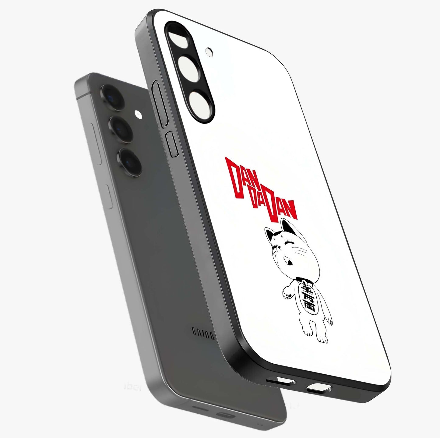 Playful Spirit Charm Glass Case displayed in angled mockup highlighting lively decorative design with playful aesthetic style.
