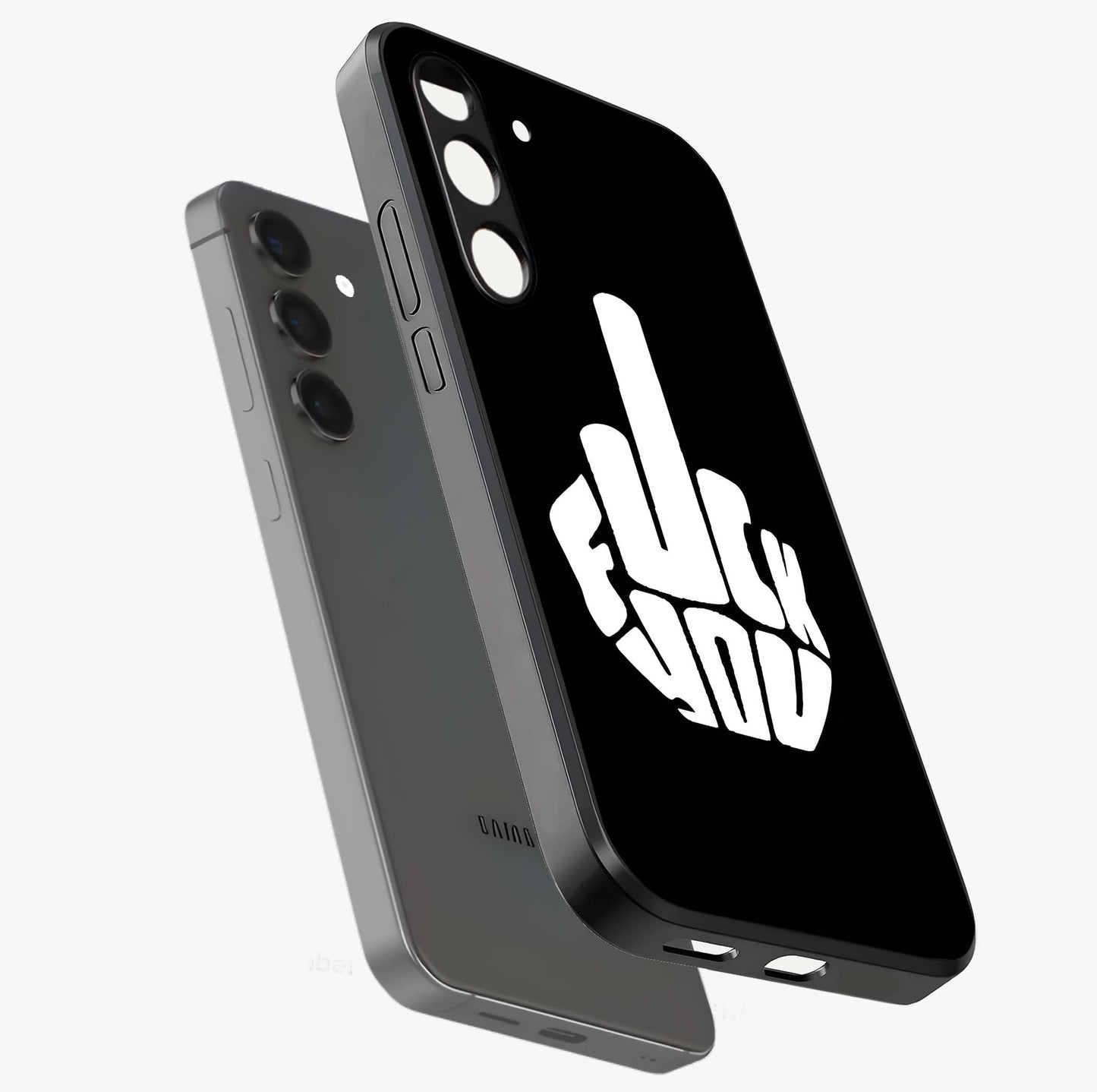 Rebel Mode On Glass Case displayed in angled mockup highlighting edgy text design with modern street aesthetic.