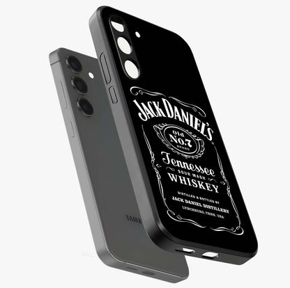 Vintage Whiskey Heritage Glass Case displayed in angled mockup highlighting retro beverage themed design with heritage aesthetic.