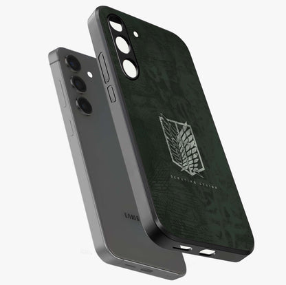 Wings Of Freedom Glass Case displayed in angled mockup highlighting graceful wing design with inspirational aesthetic.
