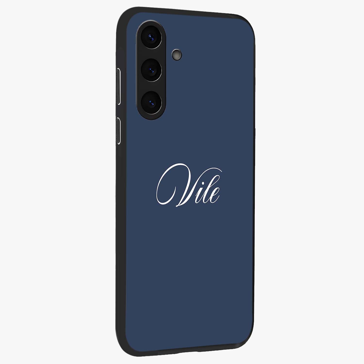 Blue Vintage Floral Pattern Glass Case displayed in angled mockup highlighting classic blue floral pattern and retro aesthetic design.