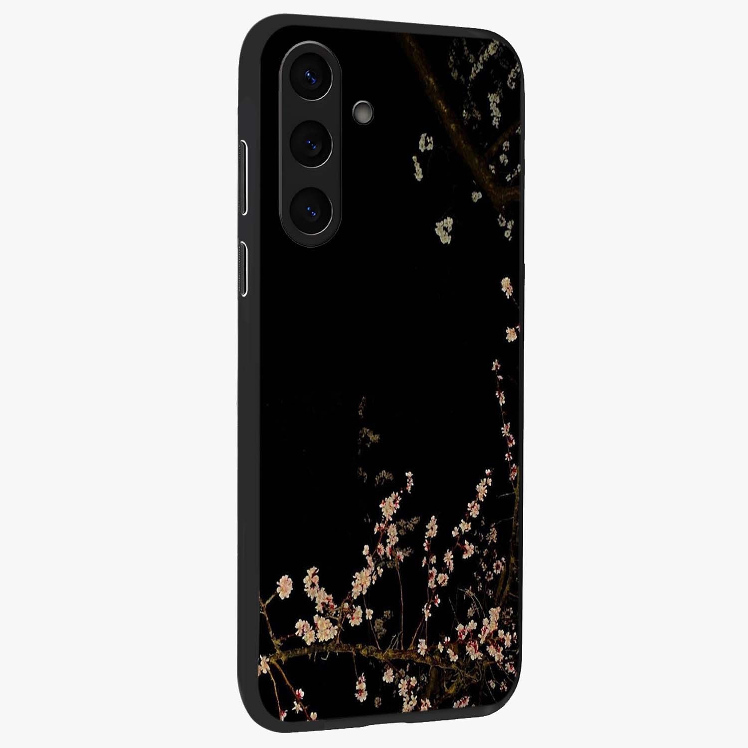Petal Moon Light With Custom Name Glass Case upright view showcasing elegant floral moon artwork with personalized aesthetic.