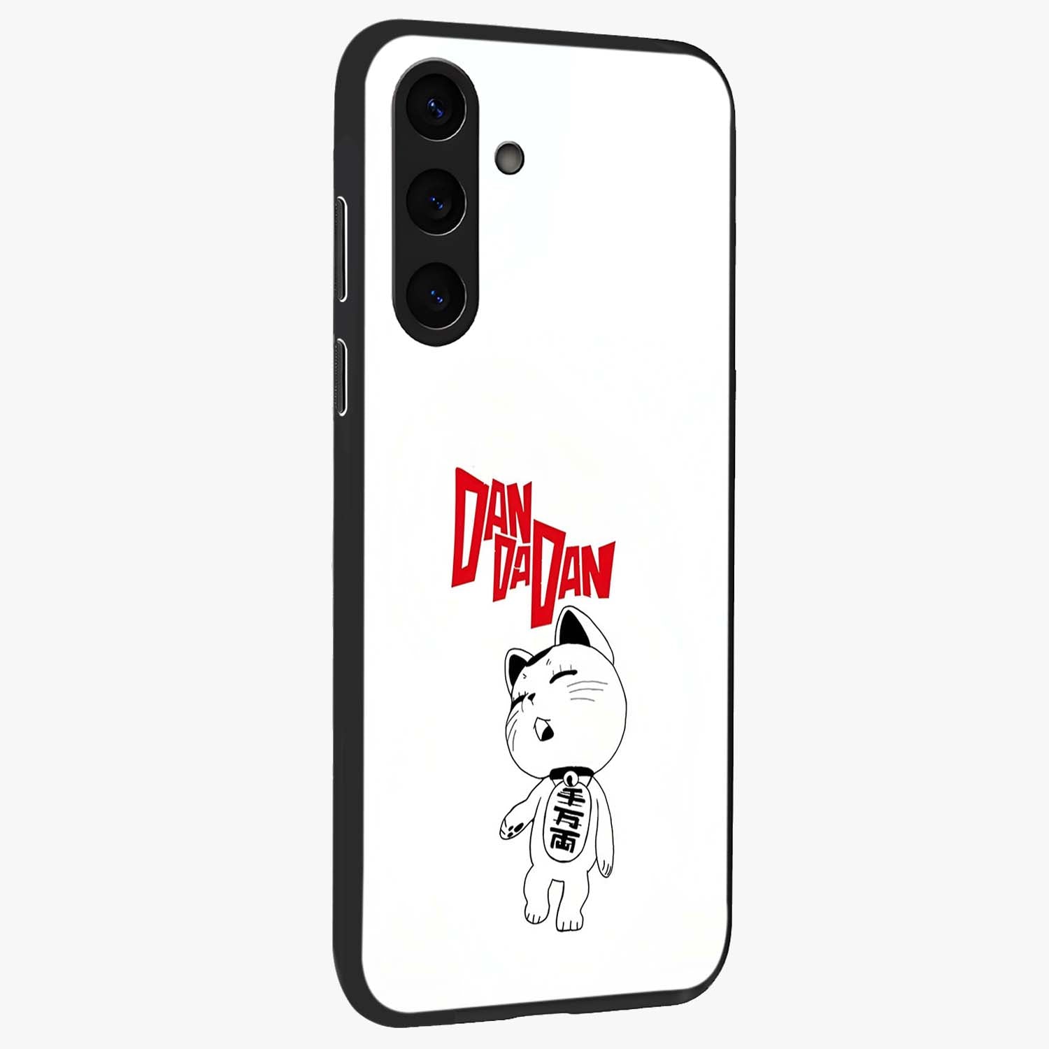 Playful Spirit Charm Glass Case upright view showcasing vibrant charm artwork with fun artistic theme.