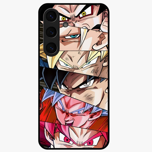 Anime Character Glass Case showing flat back view with vibrant anime artwork and glossy glass finish.