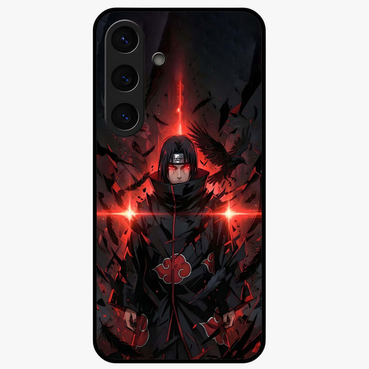 Focus Mode On Glass Case showing flat back view with bold motivational typography design and glossy glass finish.