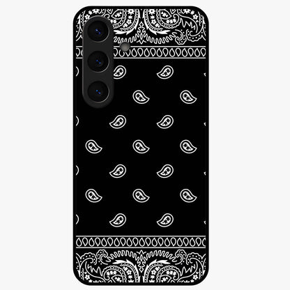 Retro Rebel Threads Glass Case showing flat back view with vintage street style artwork and glossy glass finish.