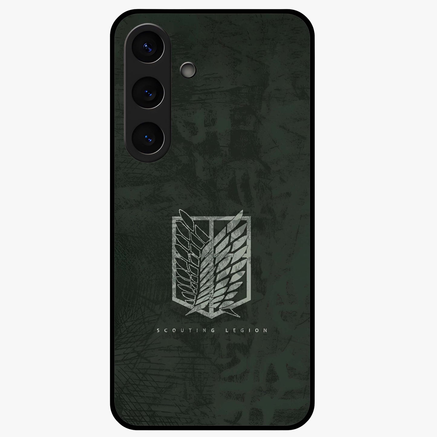 Wings Of Freedom Glass Case showing flat back view with symbolic wings artwork and glossy glass finish.