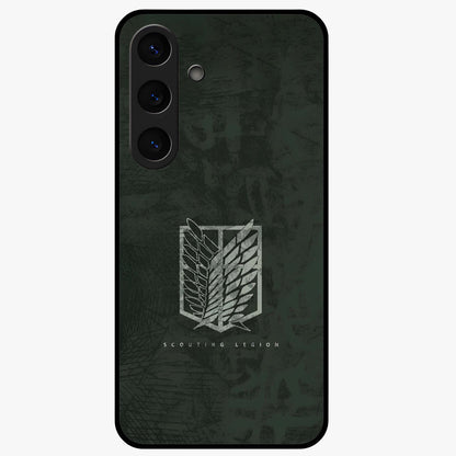 Wings Of Freedom Glass Case showing flat back view with symbolic wings artwork and glossy glass finish.