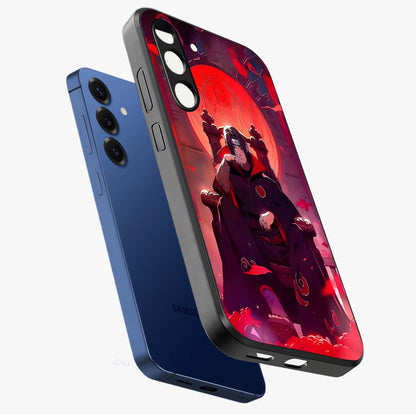 Blood Moon Sovereign Glass Case displayed in angled mockup highlighting dark celestial moon design and dramatic theme.