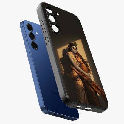 Divine Eternal Love Glass Case displayed in angled mockup highlighting elegant divine inspired design with peaceful aesthetic.