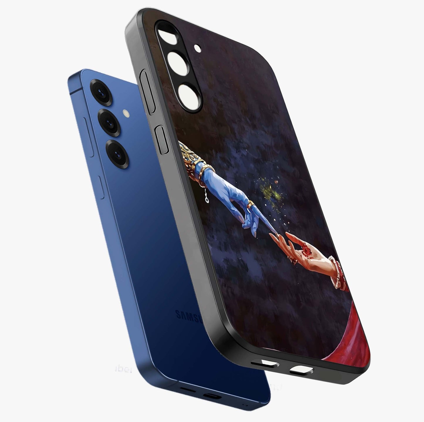 Divine Touch Eternal Glass Case displayed in angled mockup highlighting elegant divine inspired design with calm aesthetic style.