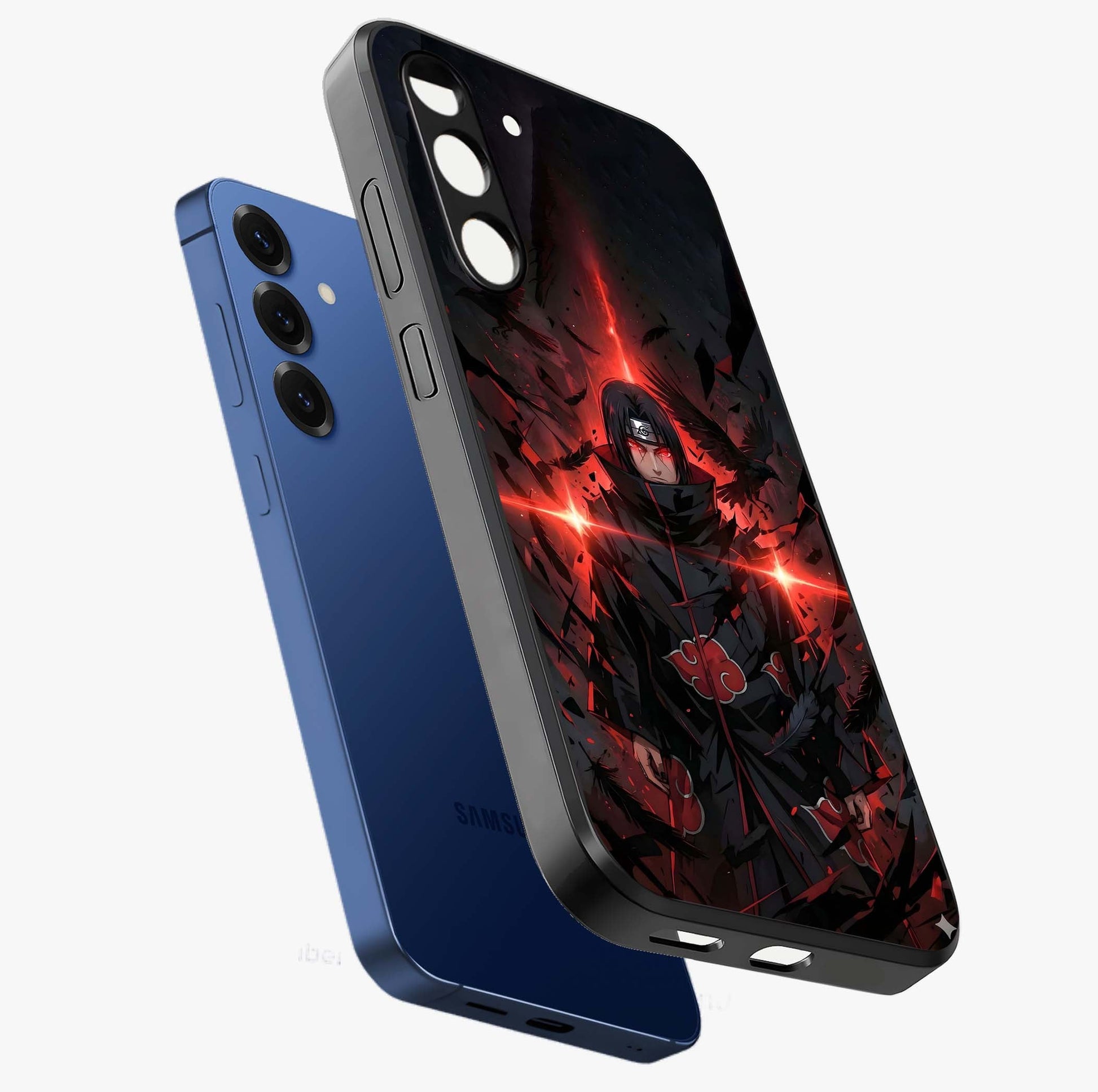 Focus Mode On Glass Case displayed in angled mockup highlighting clean minimal text artwork with modern aesthetic style.