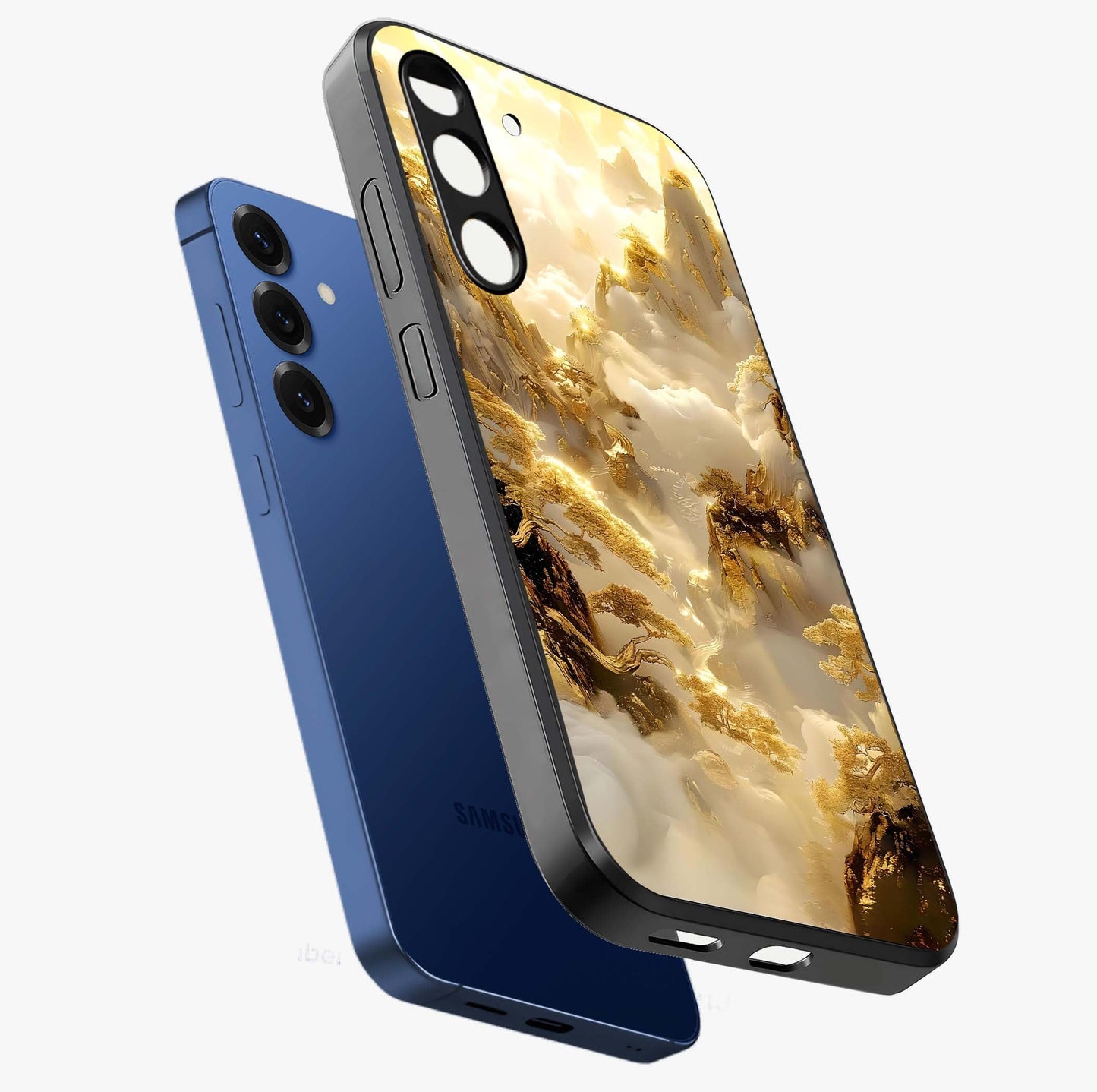 Gates Of Illumination Glass Case displayed in angled mockup highlighting radiant portal inspired design with fantasy aesthetic.