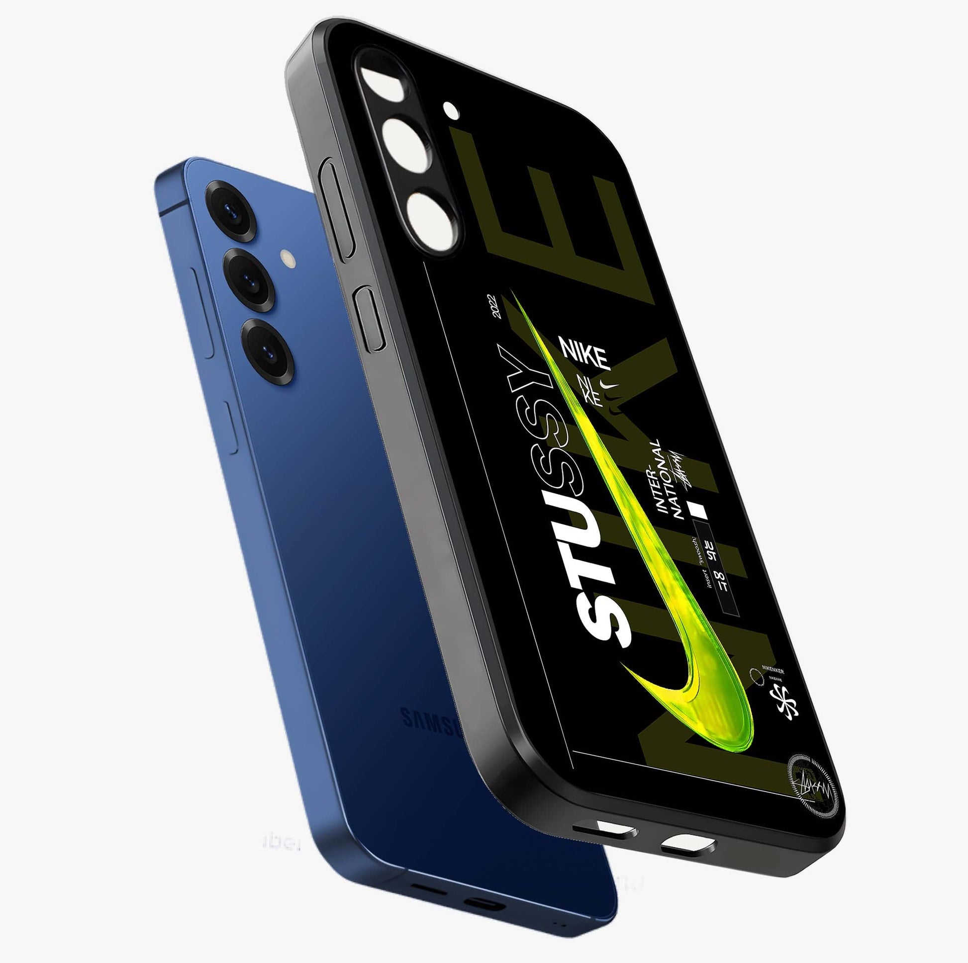 Neon Street Edition Glass Case displayed in angled mockup highlighting vibrant urban design with bold street aesthetic.