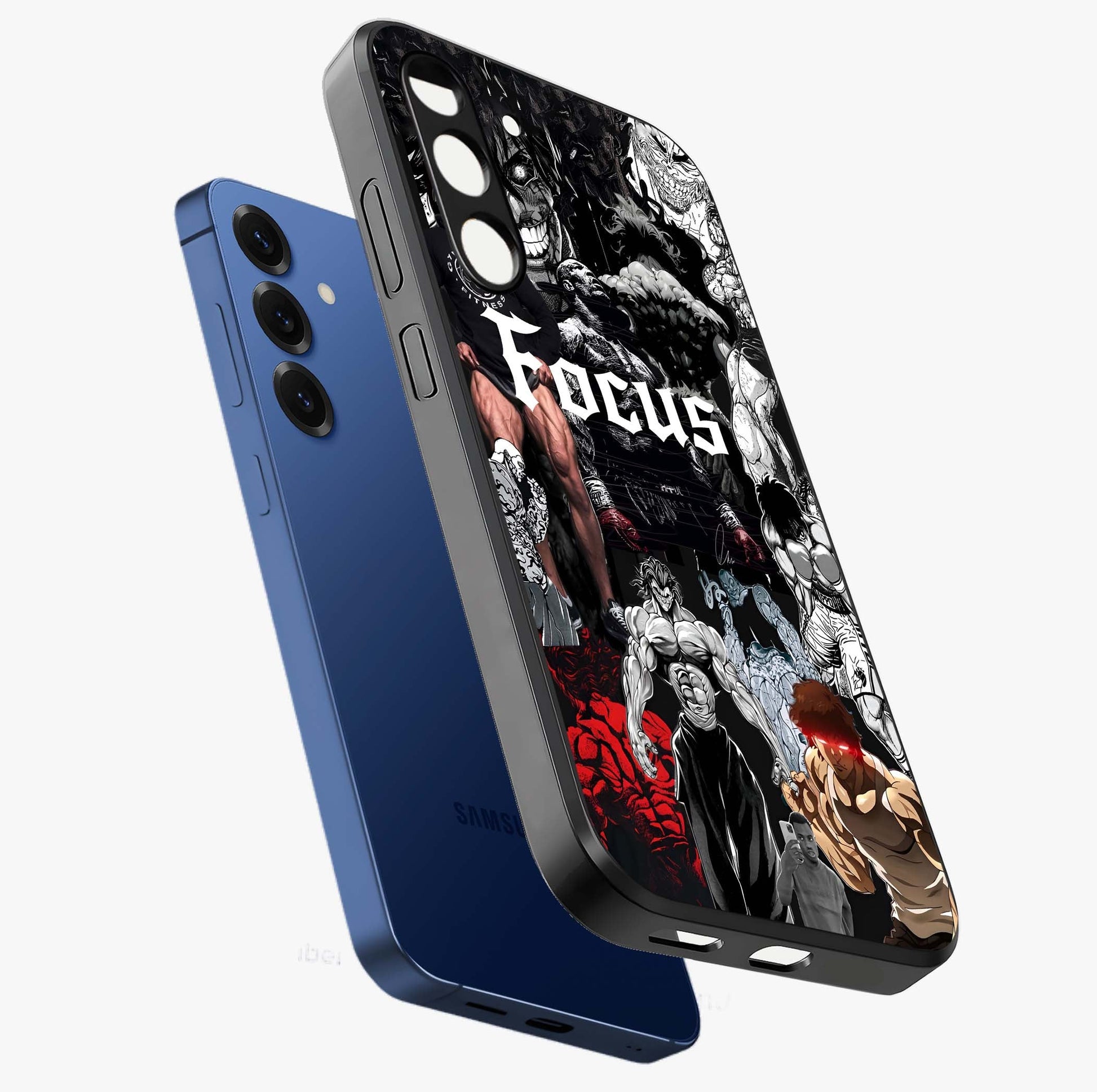 Relentless Power Focus Glass Case displayed in angled mockup highlighting bold statement design with modern aesthetic style.