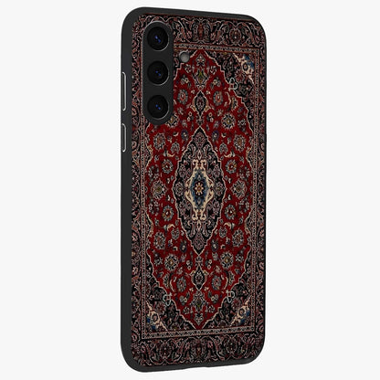 Heritage Carpet Royale Glass Case upright view showcasing detailed ornamental artwork with luxurious traditional theme.