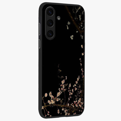 Petal Moon Light With Custom Name Glass Case upright view showcasing elegant floral moon artwork with personalized aesthetic.