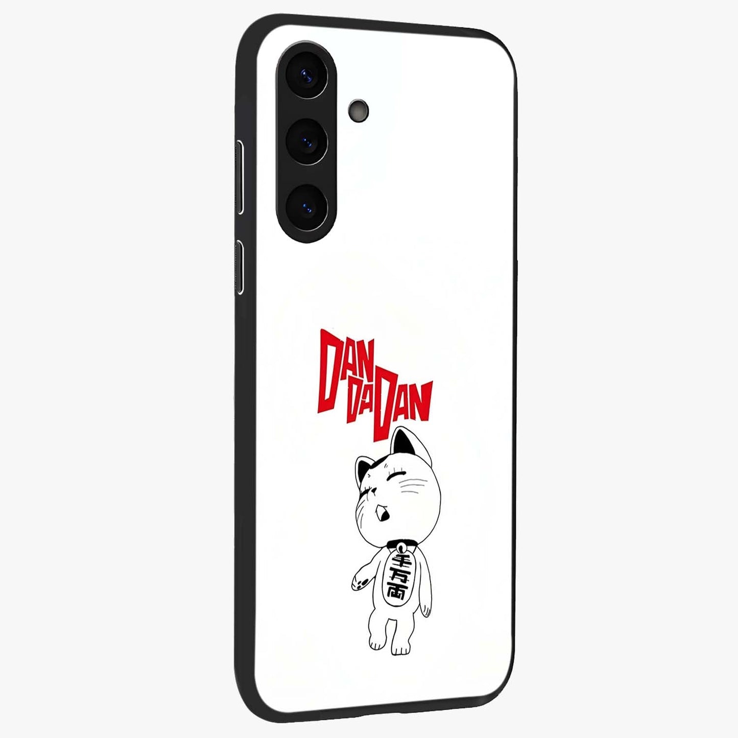 Playful Spirit Charm Glass Case upright view showcasing vibrant charm artwork with fun artistic theme.