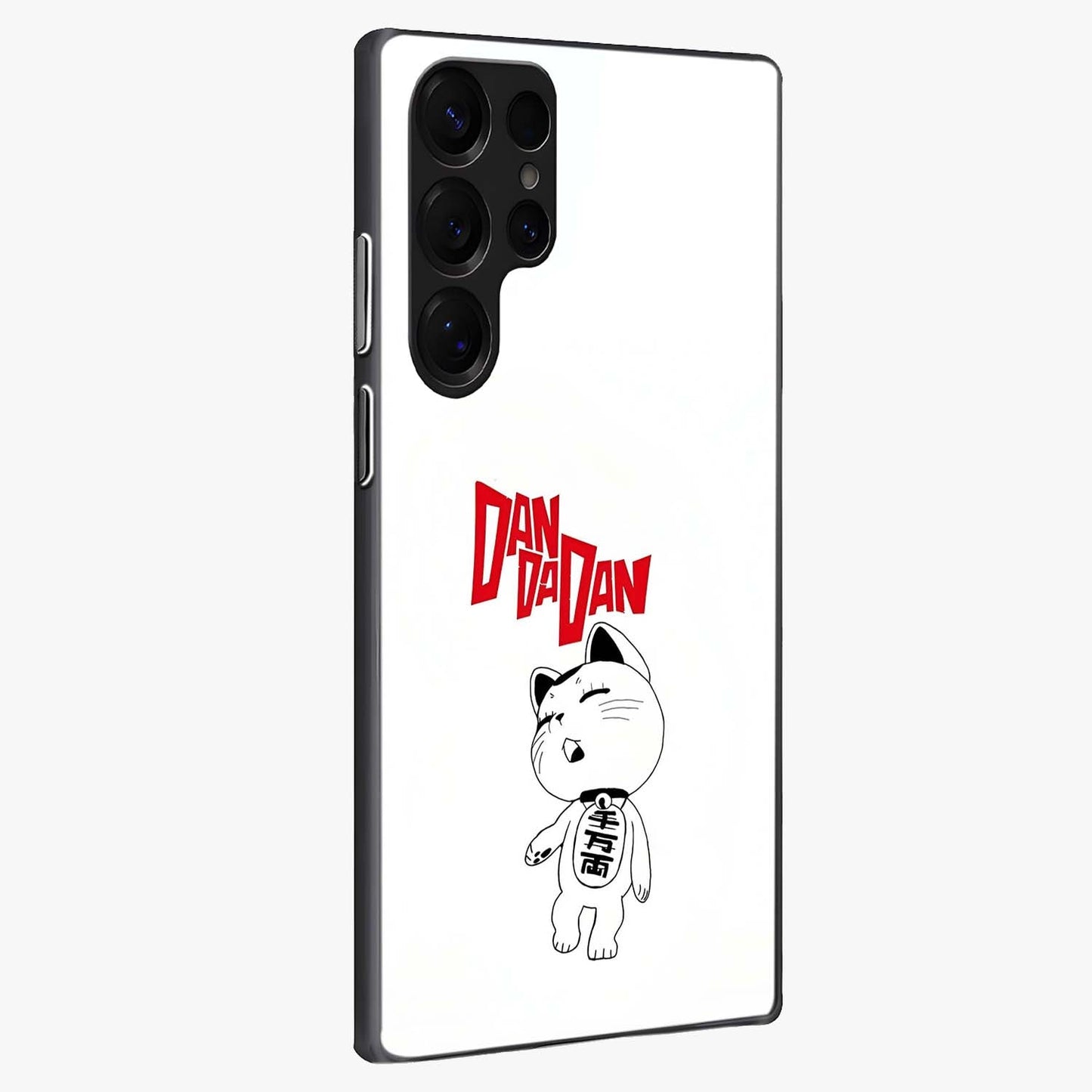 Playful Spirit Charm Glass Case upright view showcasing vibrant charm artwork with fun artistic theme.