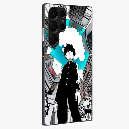 Silent Psychic Awakening Glass Case upright view showcasing symbolic psychic artwork with mysterious mystical theme.