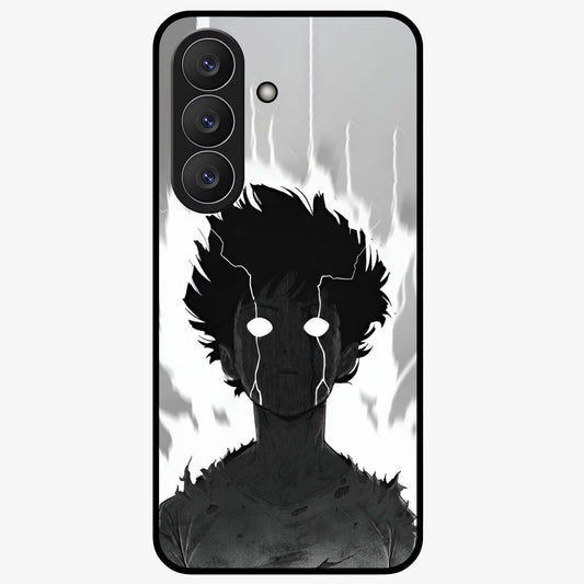 Awakened Inner Rage Glass Case showing flat back view with intense artistic artwork and glossy glass finish.