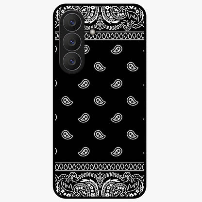 Retro Rebel Threads Glass Case showing flat back view with vintage street style artwork and glossy glass finish.