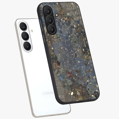 Aesthetic Astrolophia Glass Case displayed in angled mockup highlighting artistic aesthetic elements and smooth glass surface.