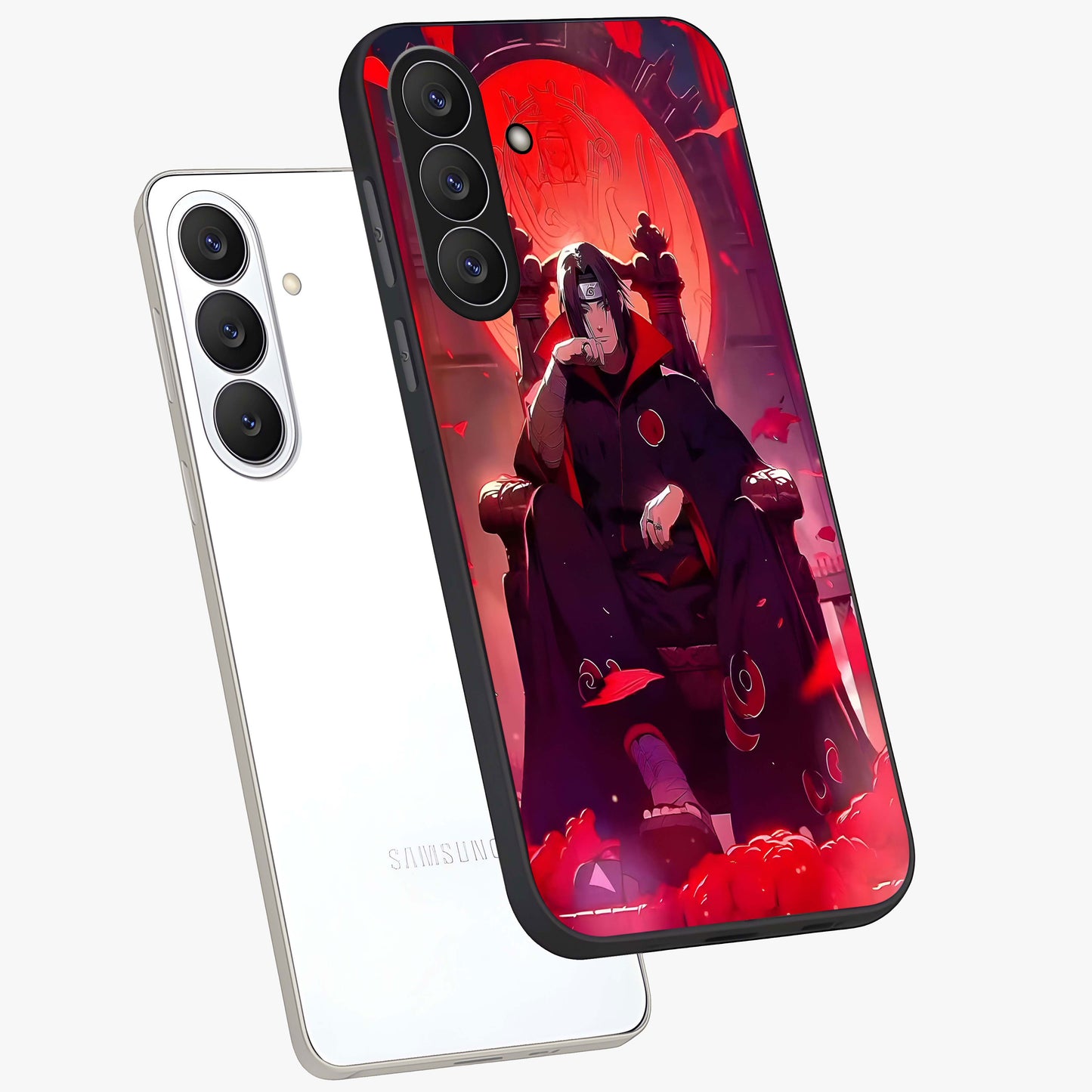 Blood Moon Sovereign Glass Case displayed in angled mockup highlighting dark celestial moon design and dramatic theme.