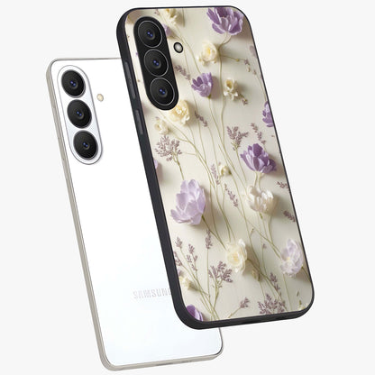 Lilac Breeze Harmony Glass Case displayed in angled mockup highlighting calm lilac breeze design with soothing aesthetic style.