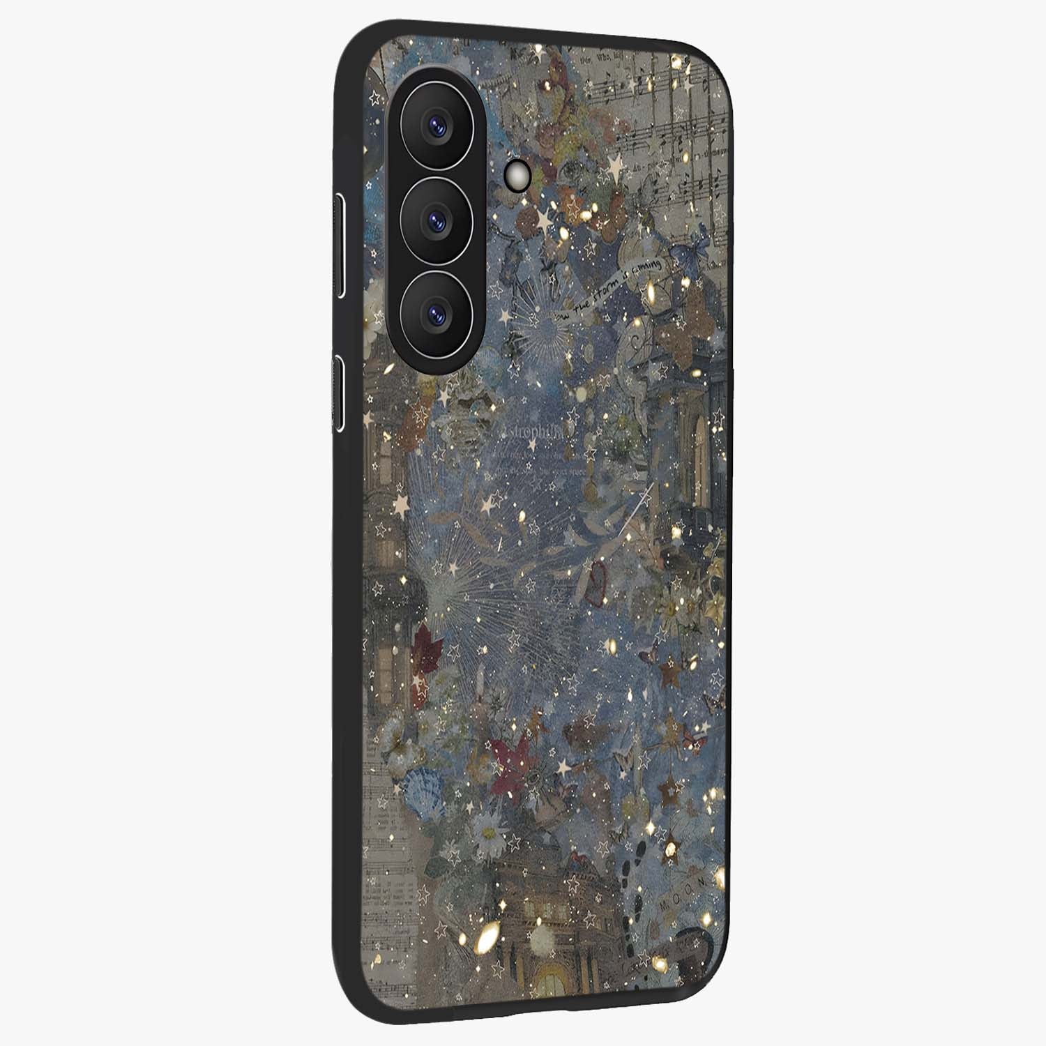Aesthetic Astrolophia Glass Case upright view showcasing soft aesthetic theme with stylish modern look.