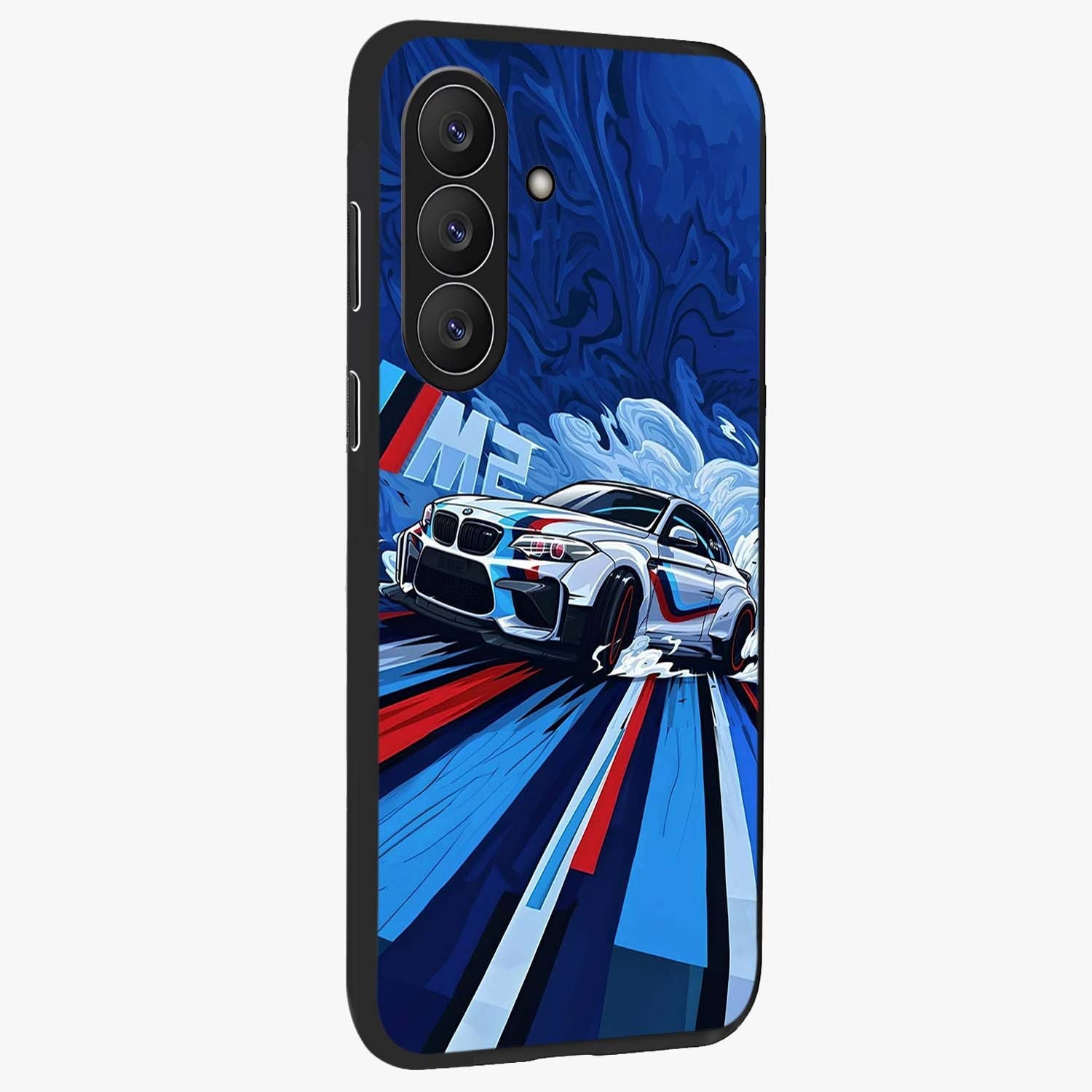 Drift Power Rush Glass Case upright view showcasing high speed racing artwork with bold automotive theme.