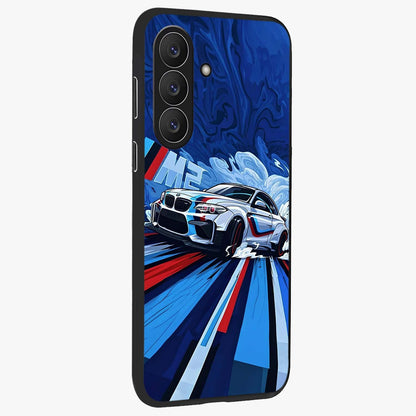 Drift Power Rush Glass Case upright view showcasing high speed racing artwork with bold automotive theme.