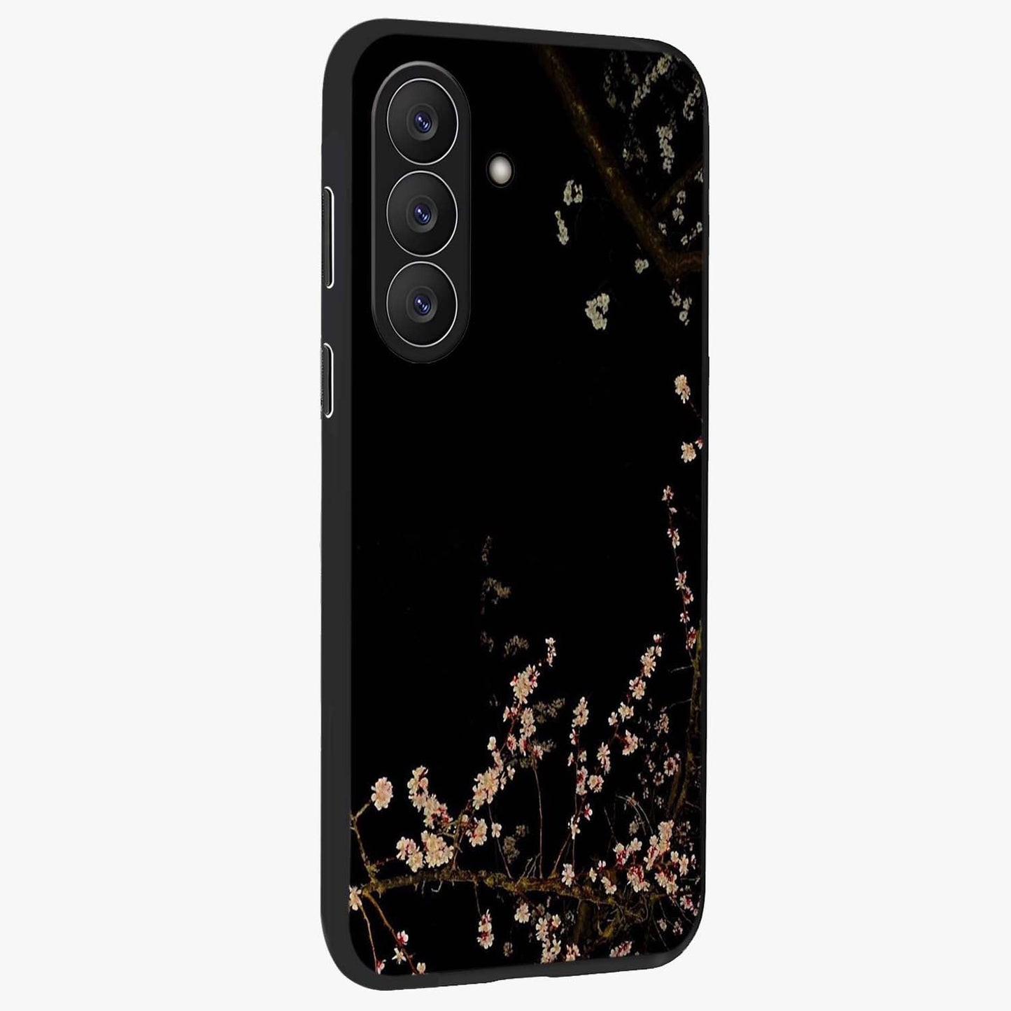 Petal Moon Light With Custom Name Glass Case upright view showcasing elegant floral moon artwork with personalized aesthetic.