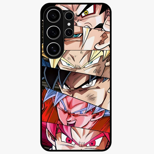Anime Character Glass Case showing flat back view with vibrant anime artwork and glossy glass finish.