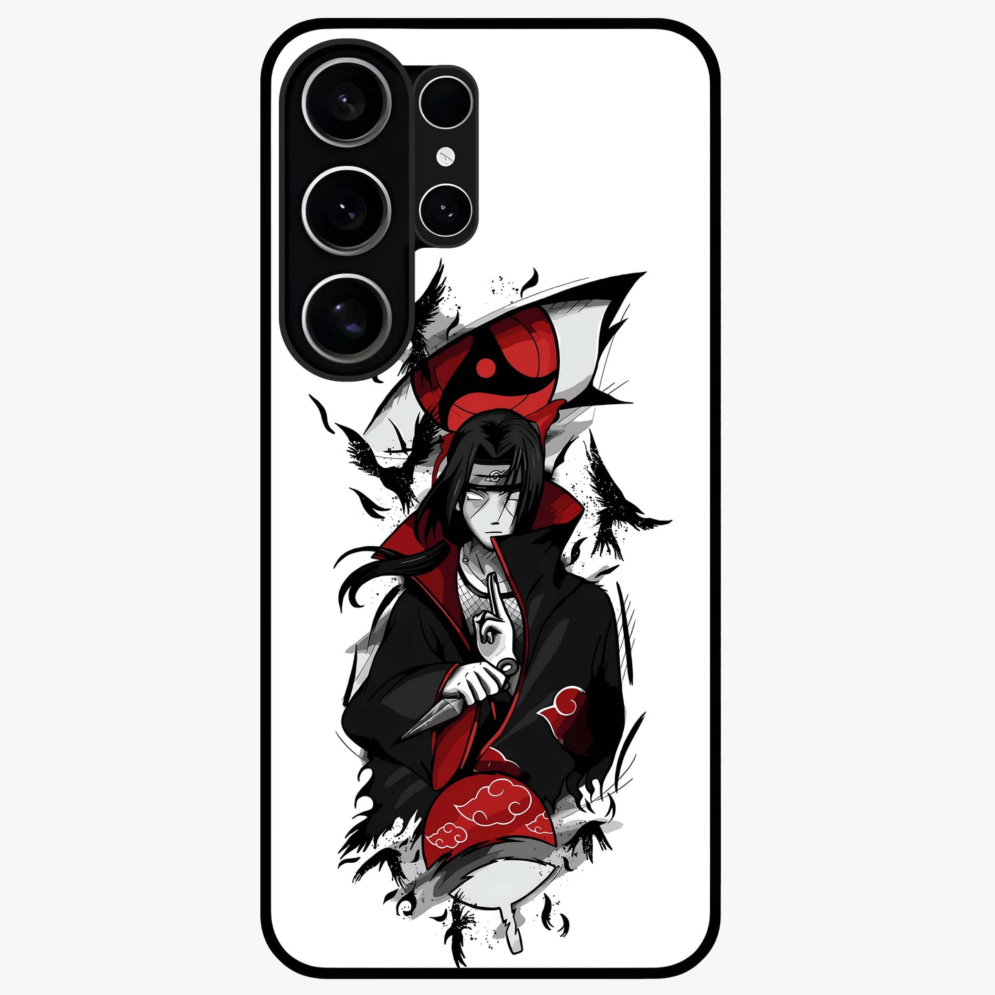 It Comes In Waves Quote Glass Case showing flat back view with inspirational wave themed quote artwork and glossy glass finish.