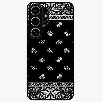 Retro Rebel Threads Glass Case showing flat back view with vintage street style artwork and glossy glass finish.