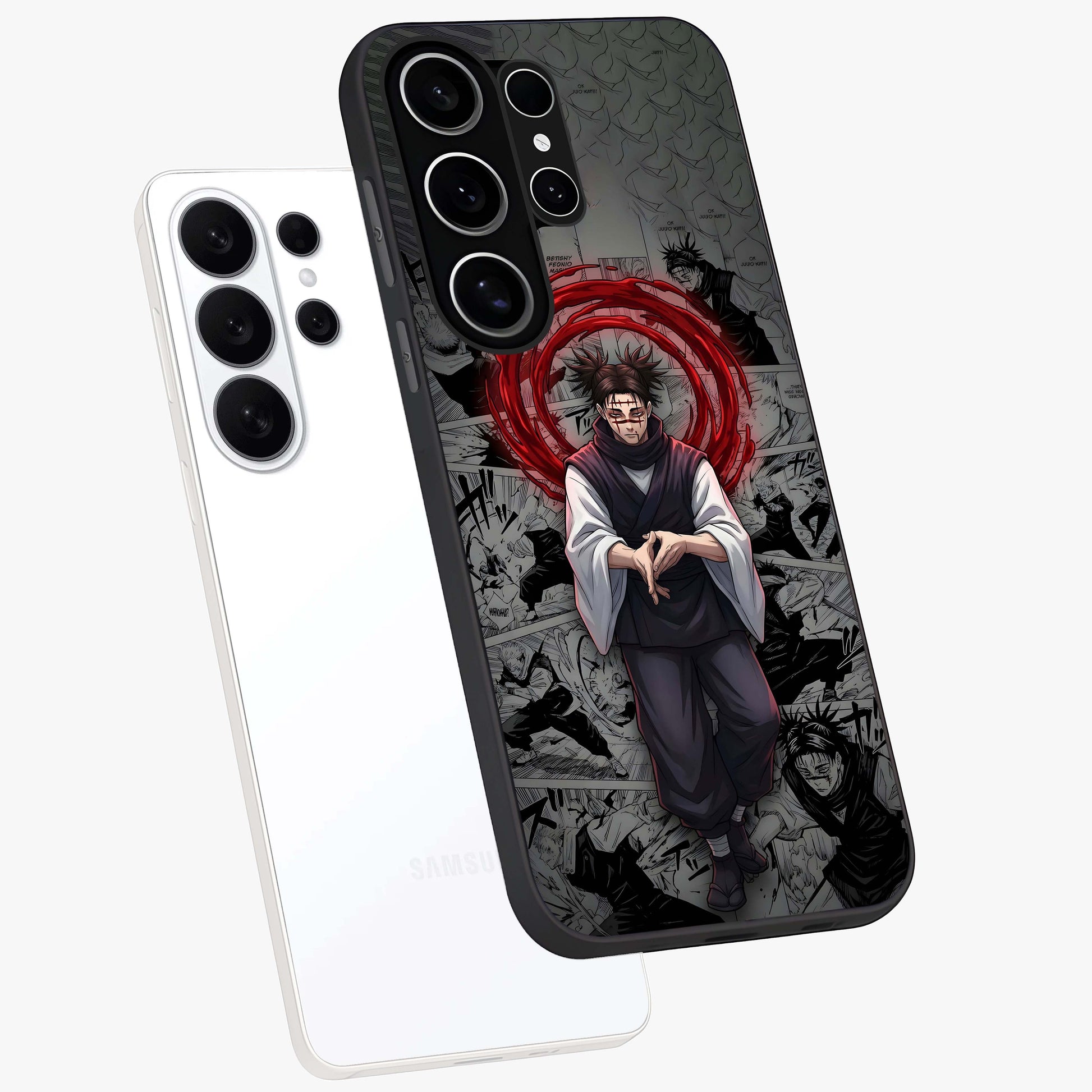 Cursed Ritual Ascension Glass Case displayed in angled mockup highlighting mystical ritual illustration with supernatural aesthetic.